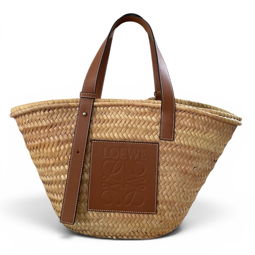 Loewe Raffia Basket Tote